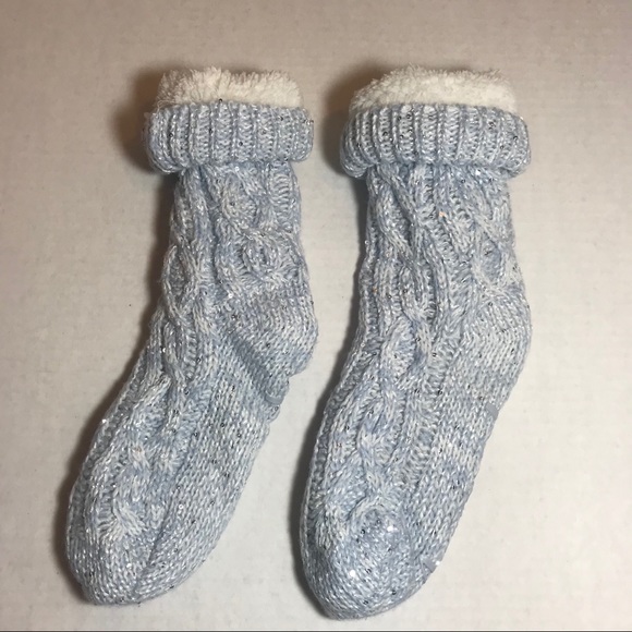 NWOT AROMASOLES FLEECE LINED SLIPPER SOCKS TOASTY!PRICE FIRM - Picture 3 of 16